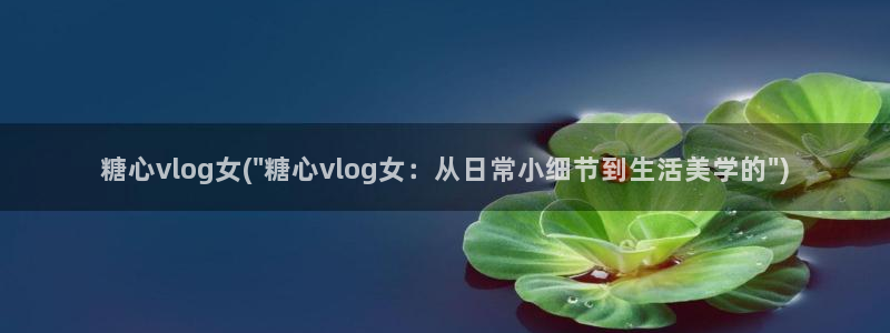 糖心vlog所有演员：糖心vlog女(\